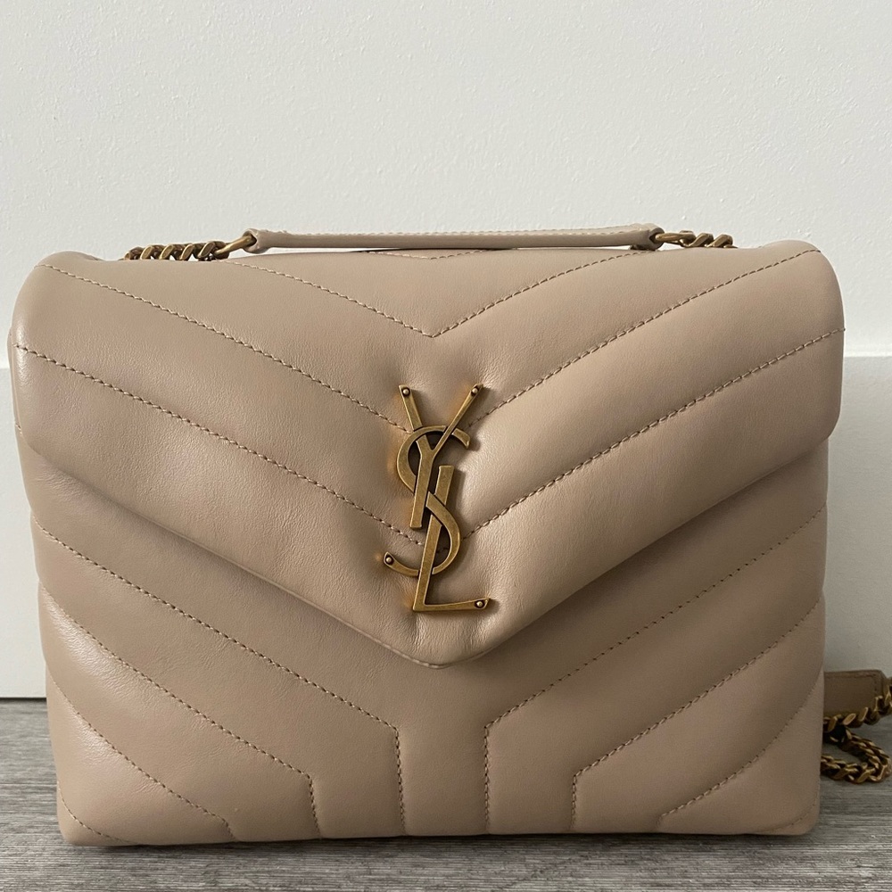 YSL medium beige bag